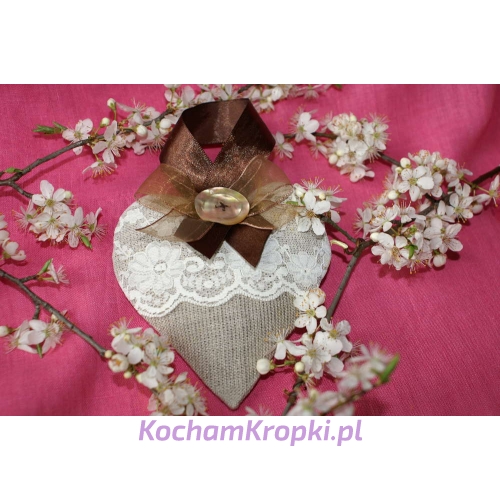 Lawendowe serce dla Mamy II - kochamkropki- kwiat lawendy